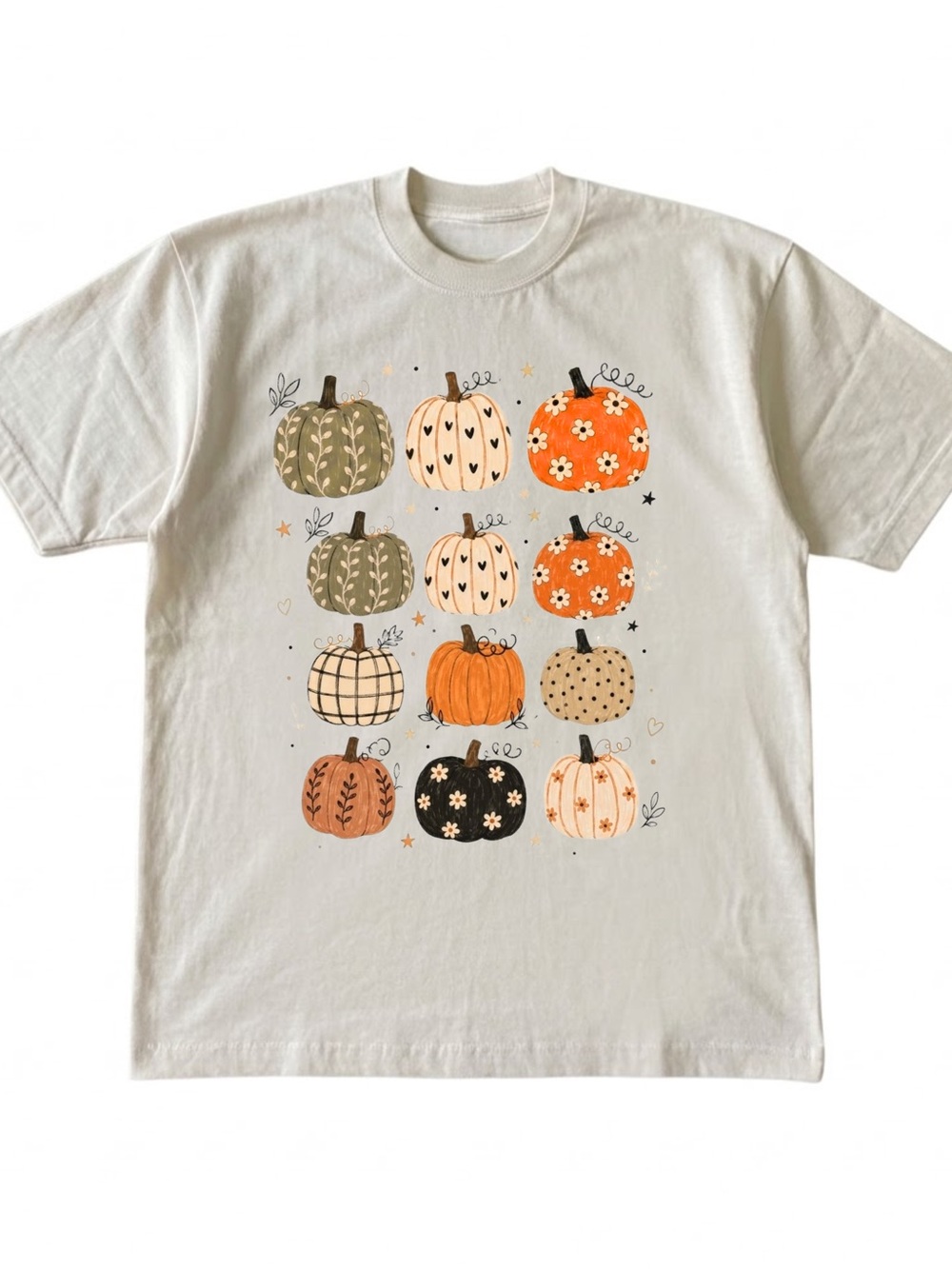 Gildan Cream Pumpkin Graphic Tee